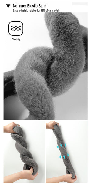 Plush Steering Wheel Cover