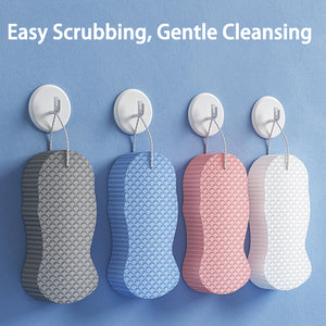 High Density Exfoliating Sponge Bath Towel