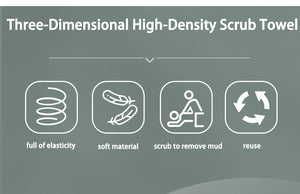High Density Exfoliating Sponge Bath Towel