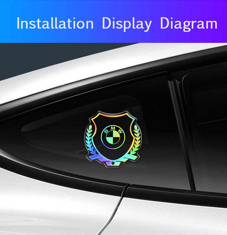 3D Colorful Laser Epoxy Car Window Sticker🎉2 Pcs🎉
