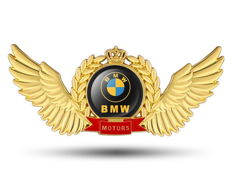 Creative 3D Metal Wings Car Sticker