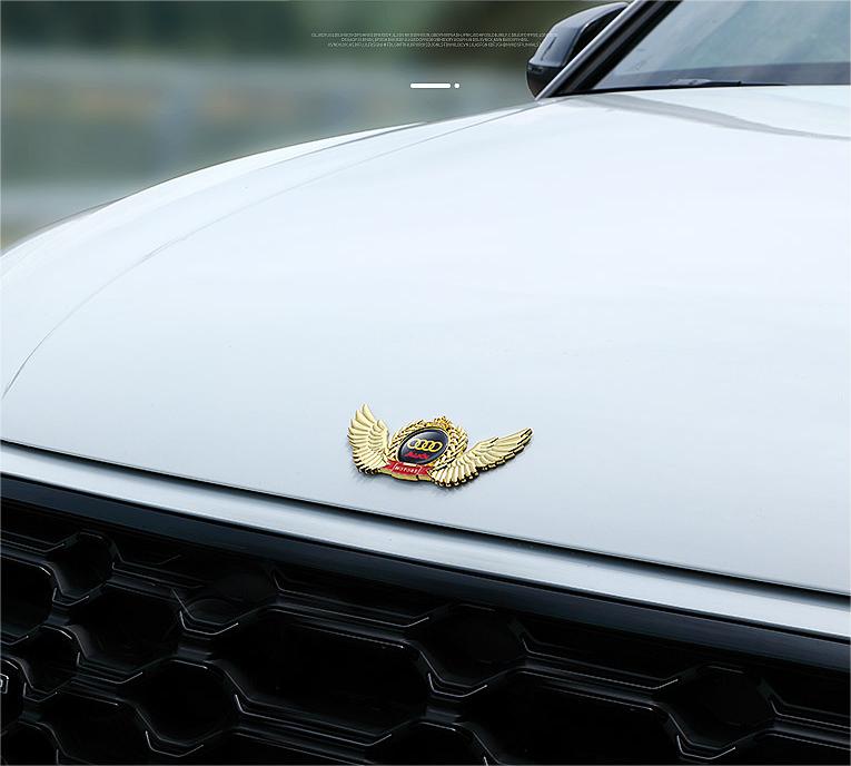 Creative 3D Metal Wings Car Sticker
