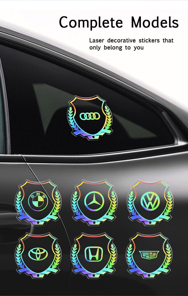 3D Colorful Laser Epoxy Car Window Sticker🎉2 Pcs🎉