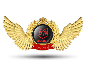 Creative 3D Metal Wings Car Sticker