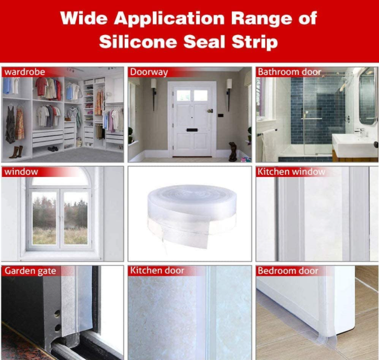 Weatherproof door and window sealing strip (5M)