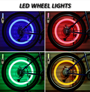 Premium LED Lights for Wheel Valve Caps Cars/Bikes