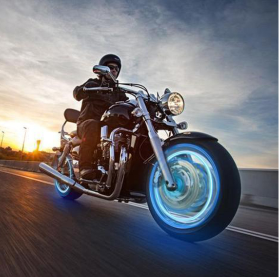 Premium LED Lights for Wheel Valve Caps Cars/Bikes