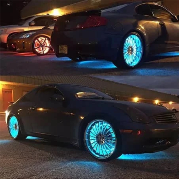 Premium LED Lights for Wheel Valve Caps Cars/Bikes