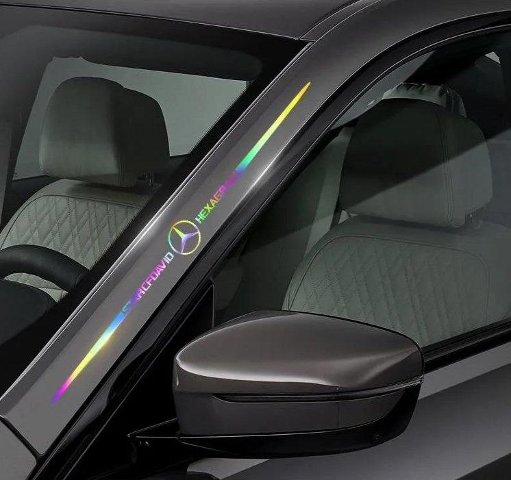 3D Colorful laser reflective car sticker ✨4PCS✨