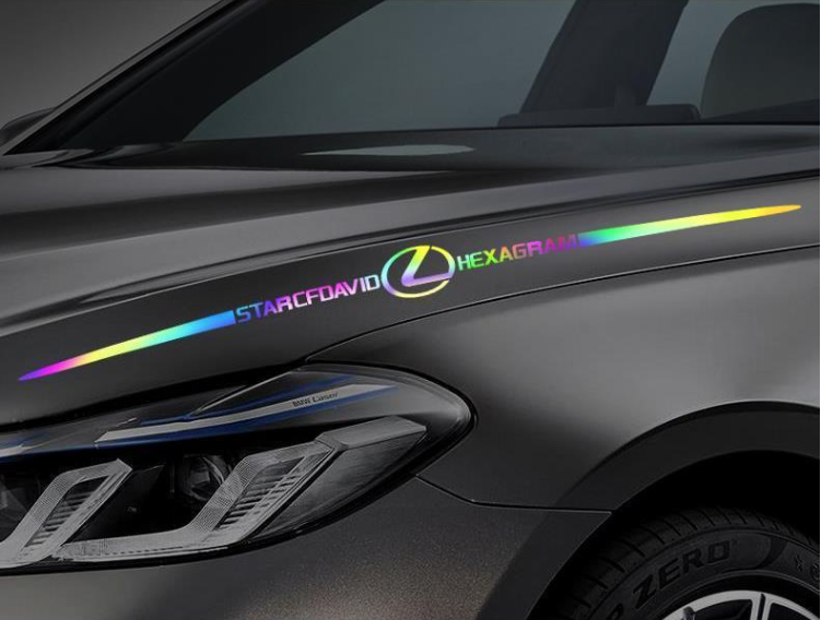 3D Colorful laser reflective car sticker ✨4PCS✨