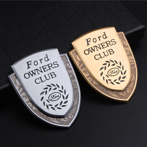 Shield Metal Car Sticker