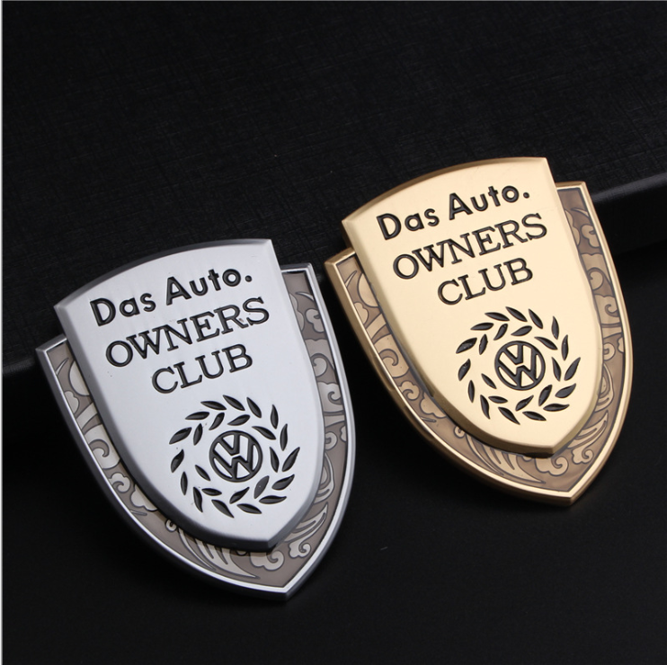 Shield Metal Car Sticker