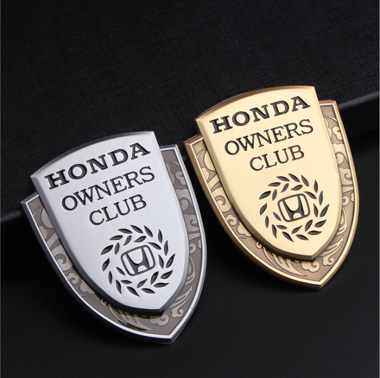 Shield Metal Car Sticker