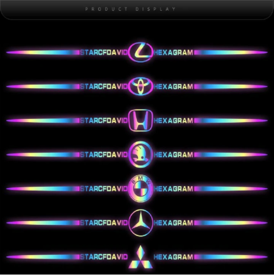 Colorful laser reflective car sticker ✨4PCS✨