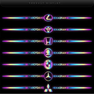 3D Colorful laser reflective car sticker 🔥4PCS🔥