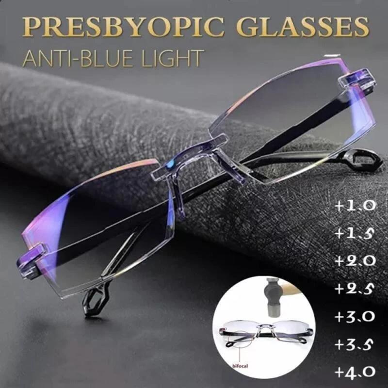 Anti-Blue Ray Progressive Far And Near Dual-Use Reading Glasses