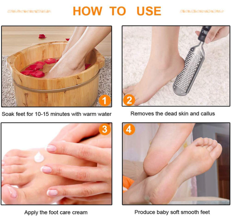 Exfoliating and removing dead skin foot file
