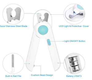 Splash-proof pet nail clippers