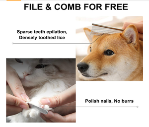 Splash-proof pet nail clippers