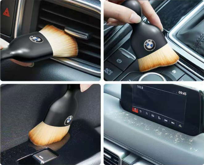 Car interior crevice dust brush