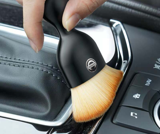 Car interior crevice dust brush