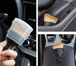 Car interior crevice dust brush