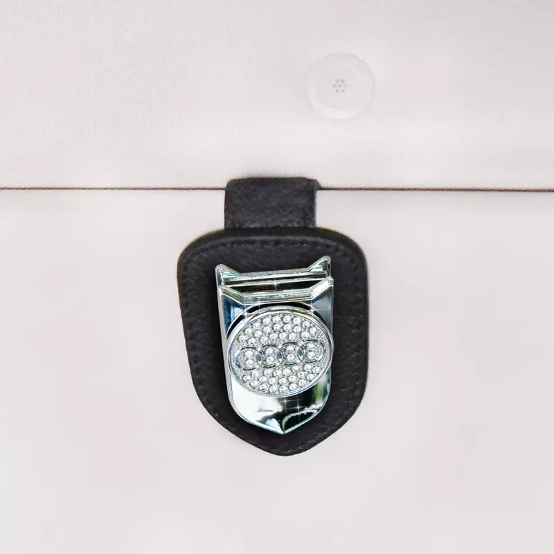 Diamond-studded Multifunctional Car Glasses Holder