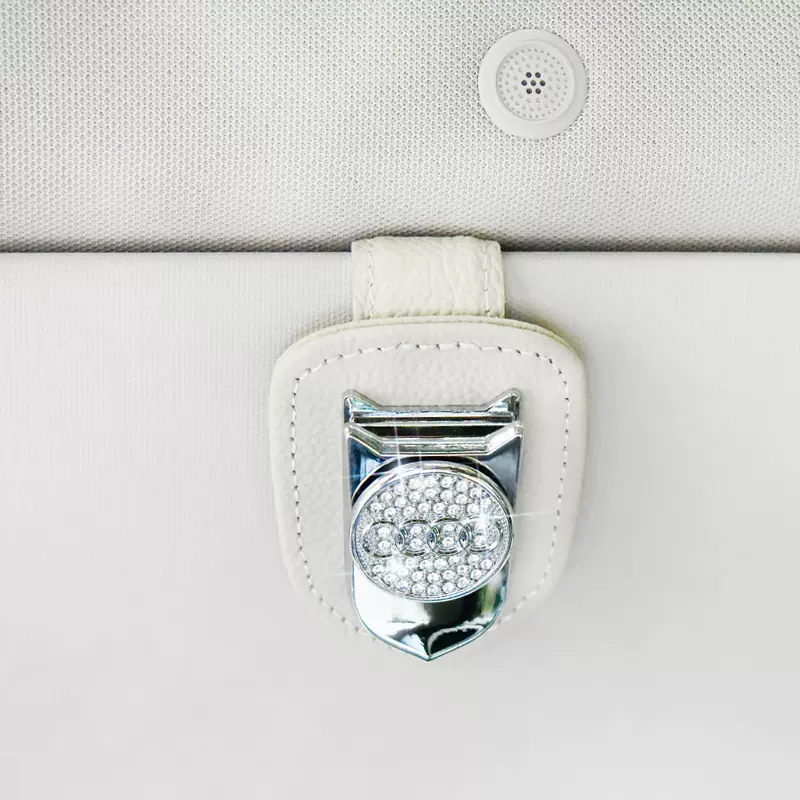Diamond-studded Multifunctional Car Glasses Holder