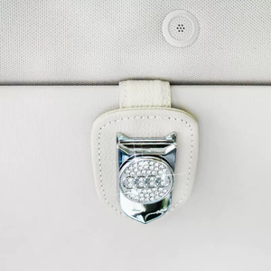 Diamond-studded Multifunctional Car Glasses Holder