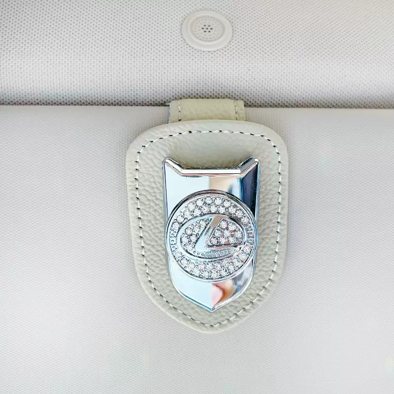 Diamond-studded Multifunctional Car Glasses Holder