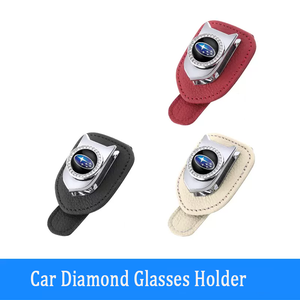 Diamond-studded Multifunctional Car Glasses Holder