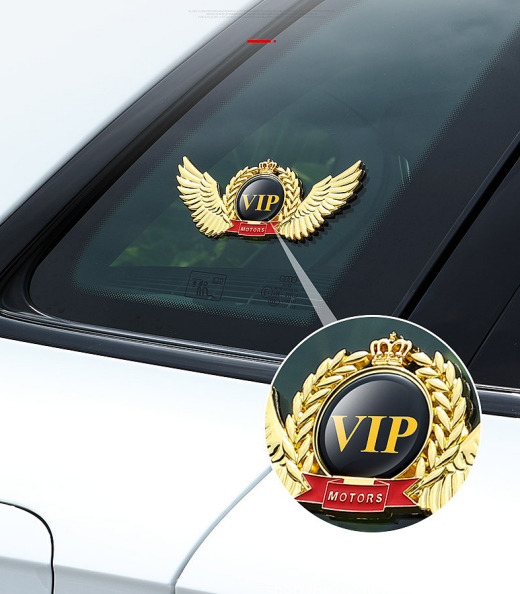 Creative 3D Metal Wings Car Sticker