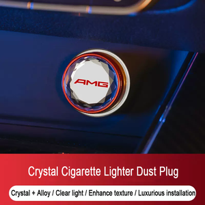 Crystal Car Cigarette Lighter Dust Cover