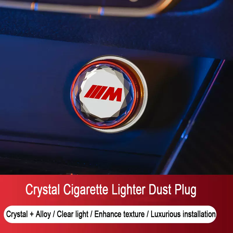 Crystal Car Cigarette Lighter Dust Cover