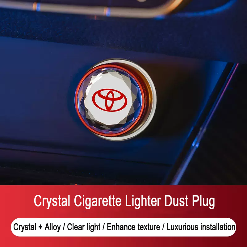 Crystal Car Cigarette Lighter Dust Cover