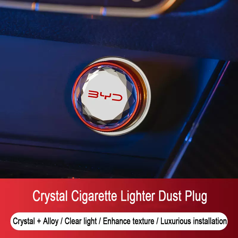 Crystal Car Cigarette Lighter Dust Cover