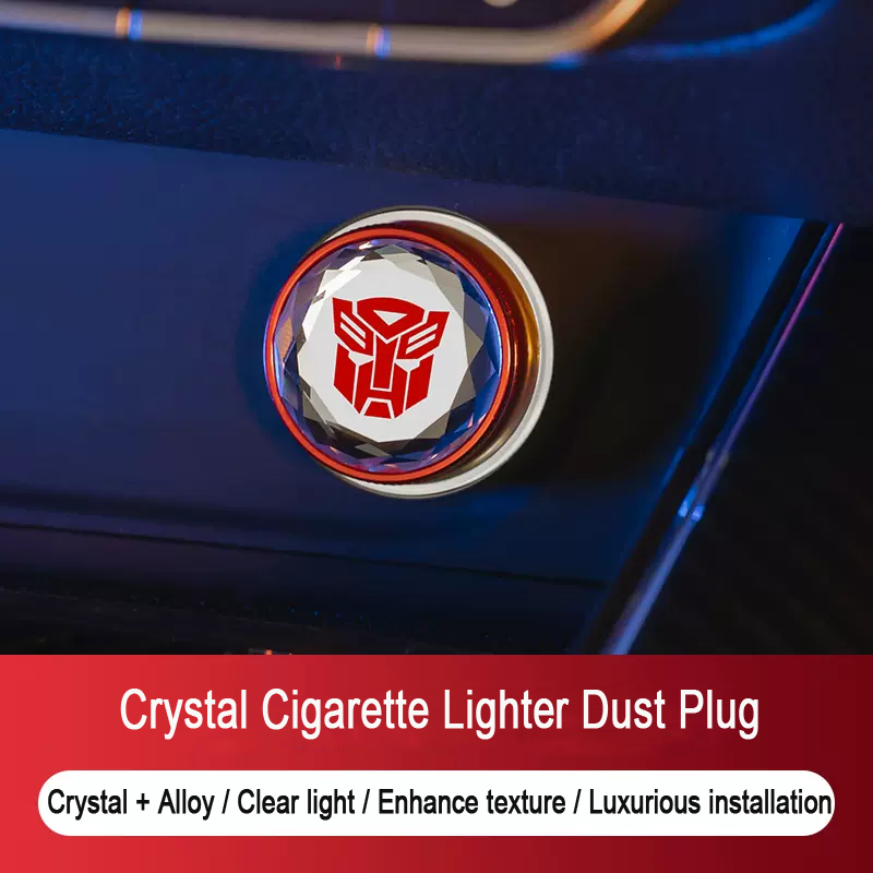 Crystal Car Cigarette Lighter Dust Cover