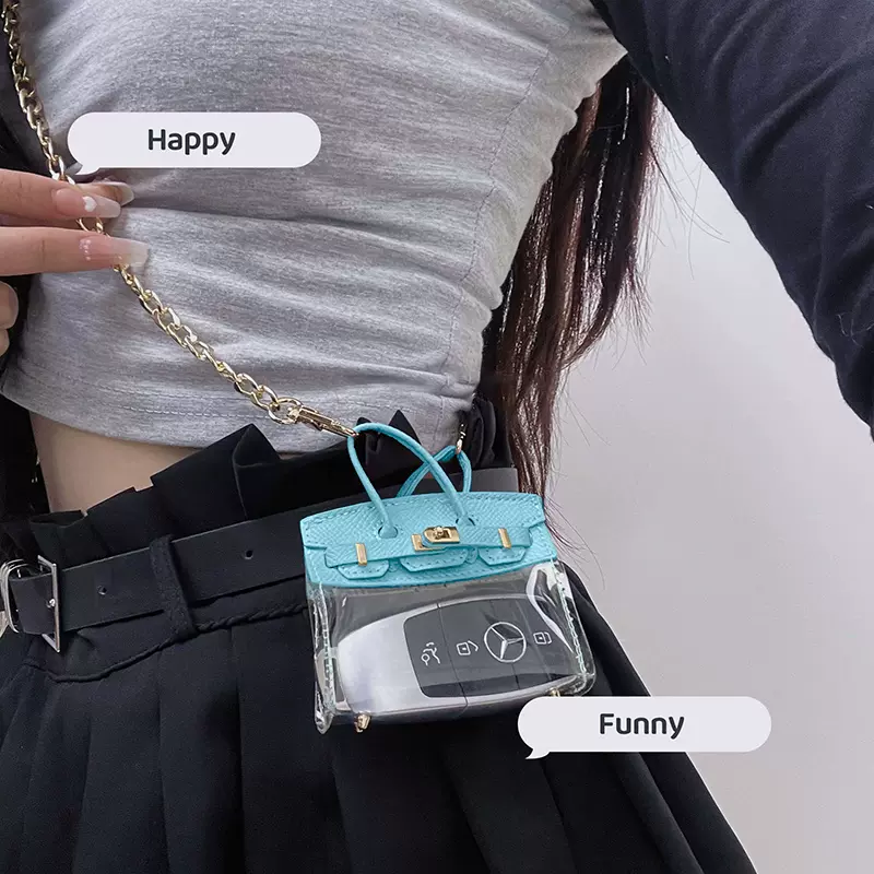 Mini Clear Ladies Key Tote