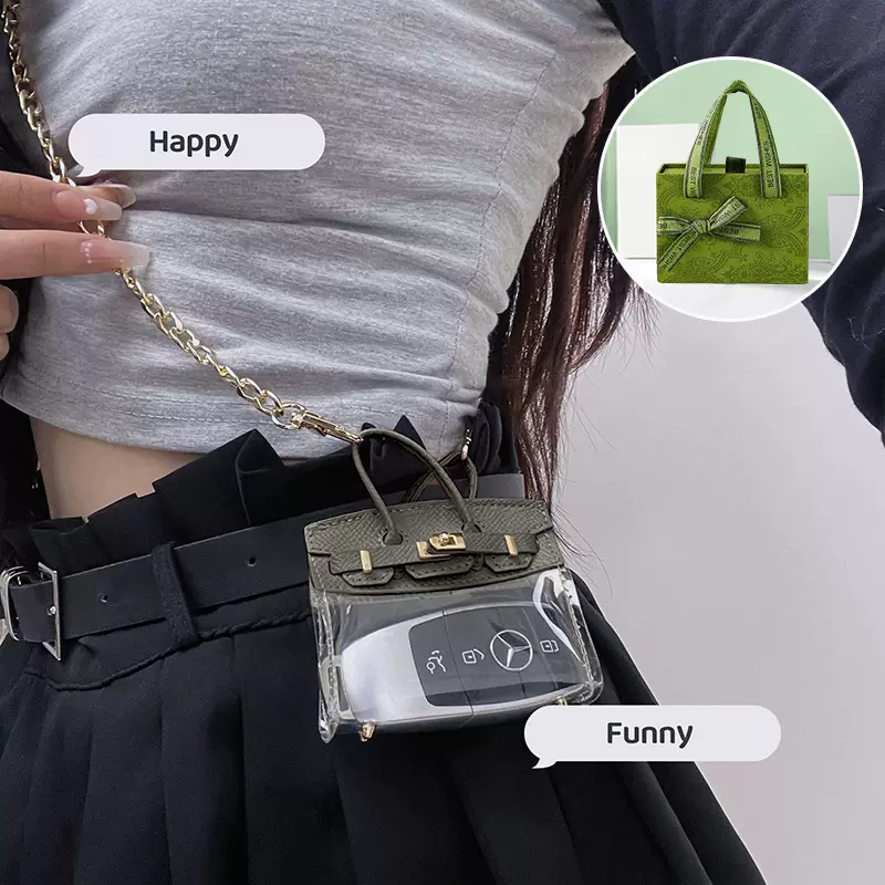 Mini Clear Ladies Key Tote