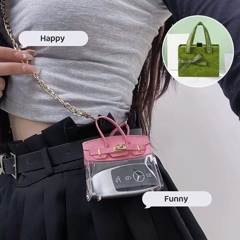 Mini Clear Ladies Key Tote