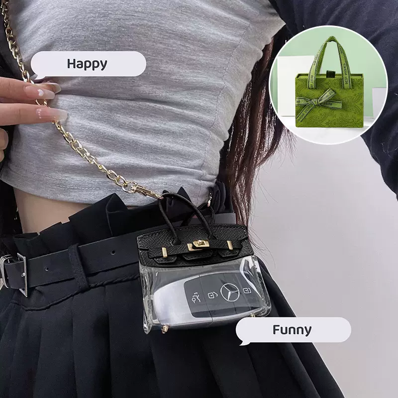 Mini Clear Ladies Key Tote