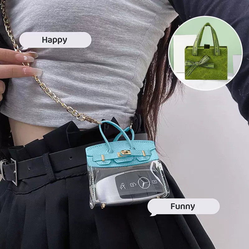 Mini Clear Ladies Key Tote