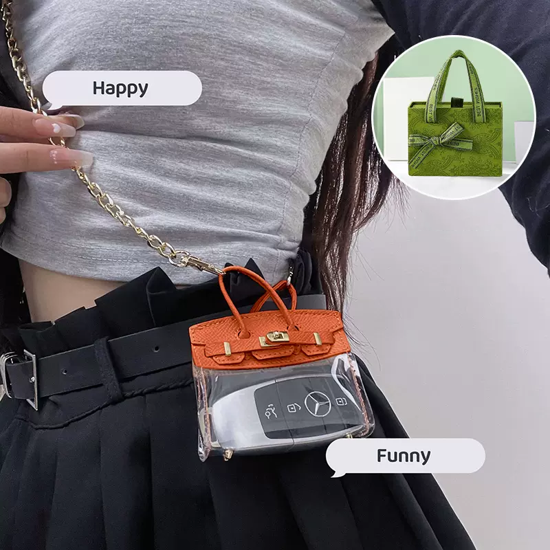 Mini Clear Ladies Key Tote