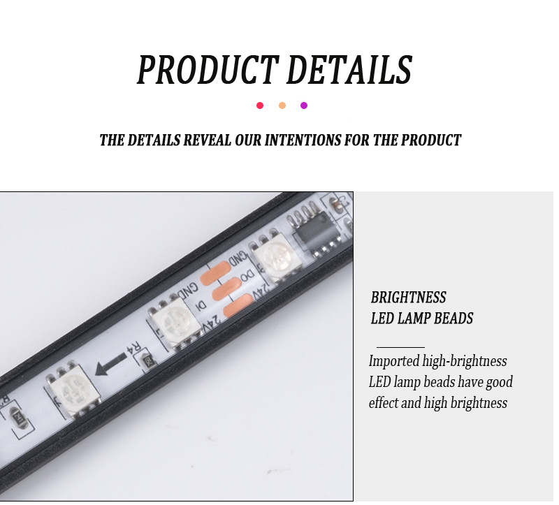 Truck Colorful Car Logo Light Bar