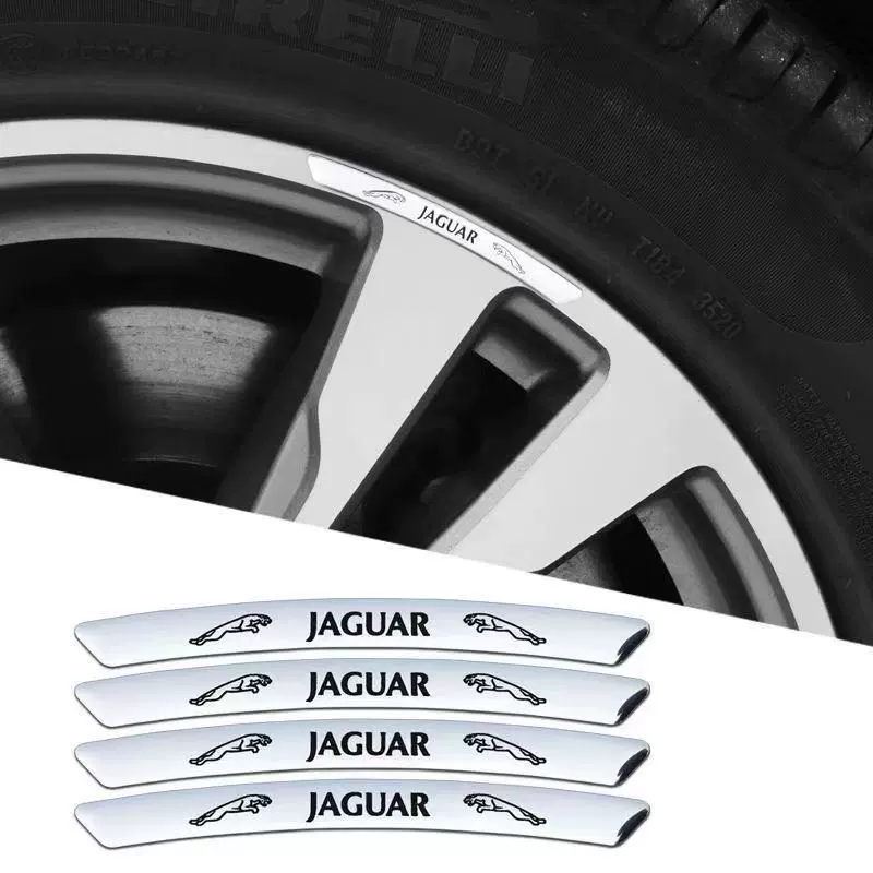 3D Personality Wheel Metal Car Sticker ( 4PCS )