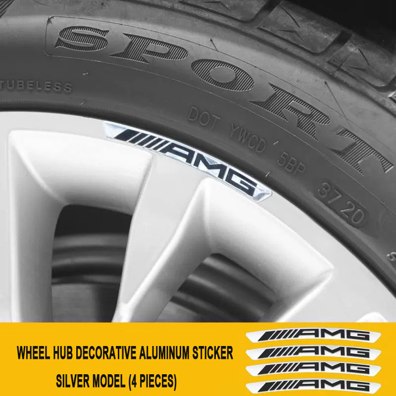 3D Personality Wheel Metal Car Sticker ( 4PCS )