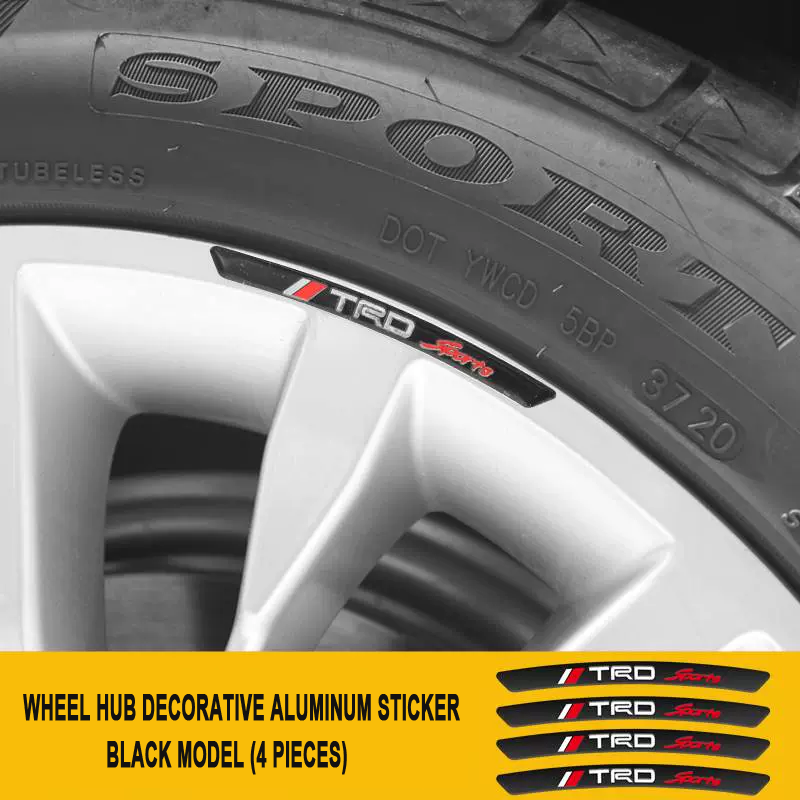 3D Personality Wheel Metal Car Sticker ( 4PCS )