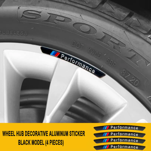 3D Personality Wheel Metal Car Sticker ( 4PCS )