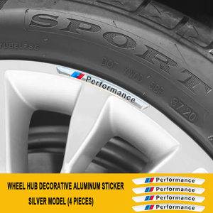 3D Personality Wheel Metal Car Sticker ( 4PCS )