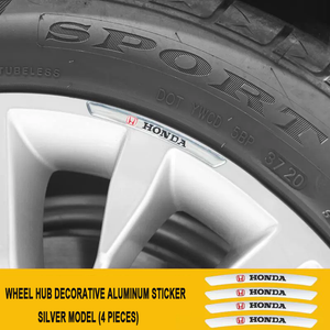3D Personality Wheel Metal Car Sticker ( 4PCS )